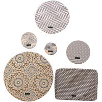 Greenie Food Cover Shweshwe - Cream 6 Pack